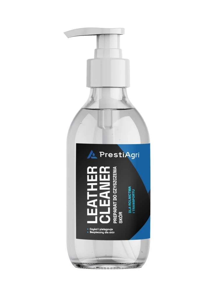 PrestiAgri Čištění kůže - sada (1x Leather Cleaner 300 ml, 1x Detailovací kartáč, 1x Mikrovláknová utěrka 40x40 cm)