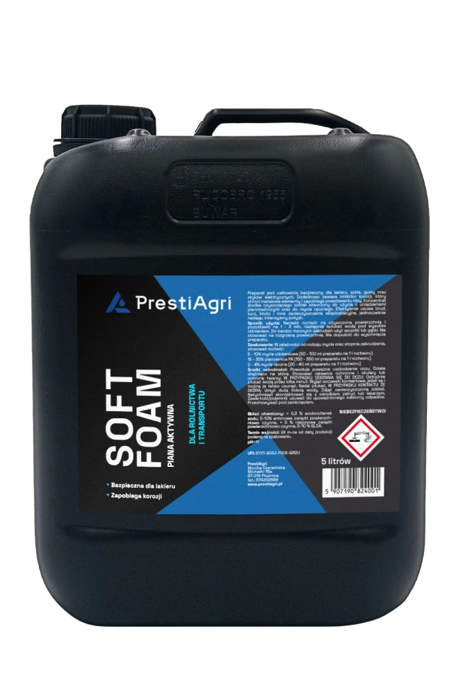 PrestiAgri Mytí a péče o exteriér - sada (1x Soft Foam 5 l, 1x Hydrowax 1 l, 1x Engine 1 l)