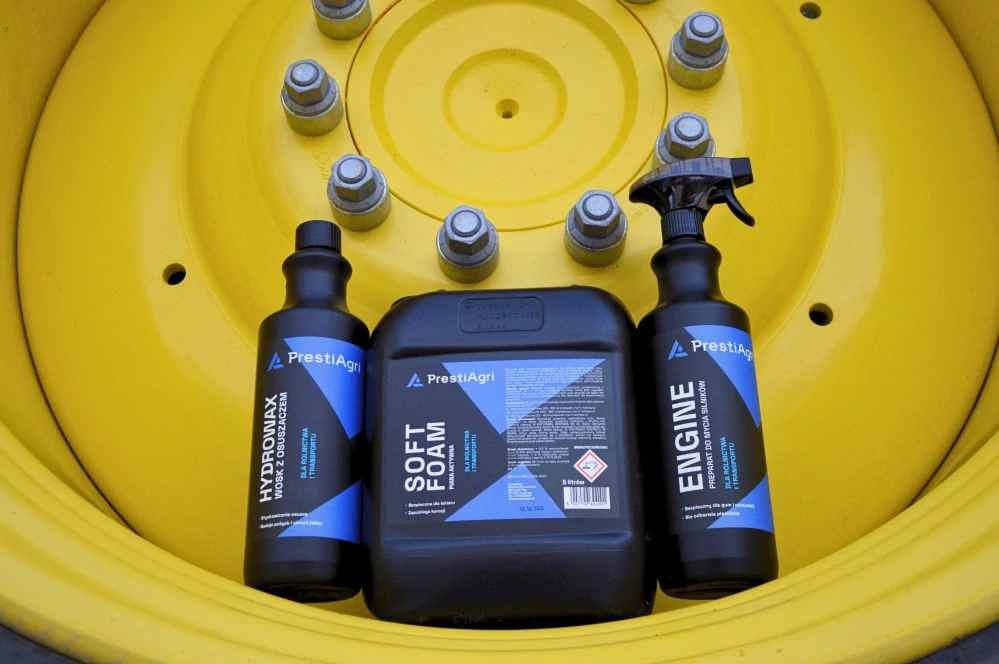 PrestiAgri Mytí a péče o exteriér - sada (1x Soft Foam 5 l, 1x Hydrowax 1 l, 1x Engine 1 l)