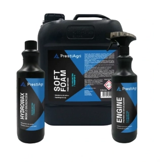 PrestiAgri Mytí a péče o exteriér - sada (1x  Soft Foam 5 l, 1x Hydrowax 1 l, 1x Engine 1 l)